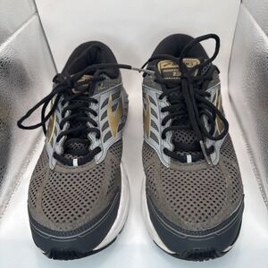 Brooks Addiction 13 Shoes Mens Sz 11 Black Gold Running Sneakers 1102611D091